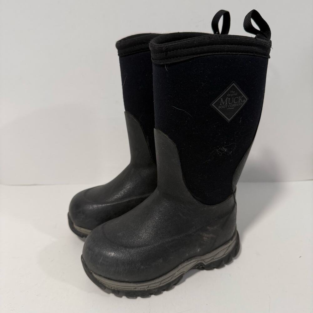 Muck Boot Co Kids Rugged II Snow Boots Winter Rain Waterproof Black Toddler 9
